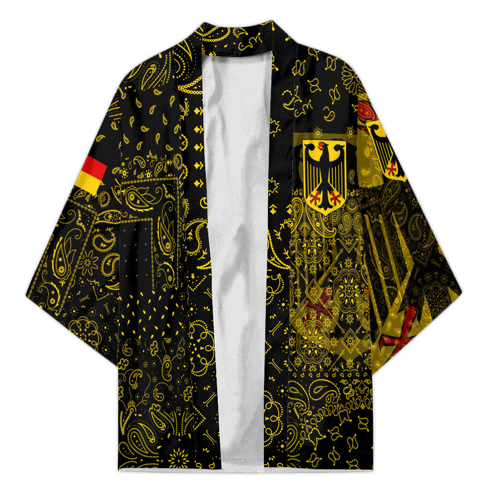 Germany Kimono Paisley Flag And Skull Style 1