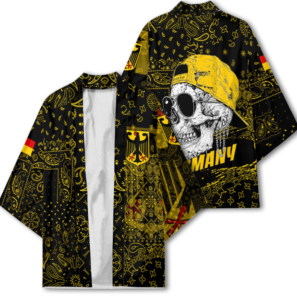 Germany Kimono Paisley Flag And Skull Style 2