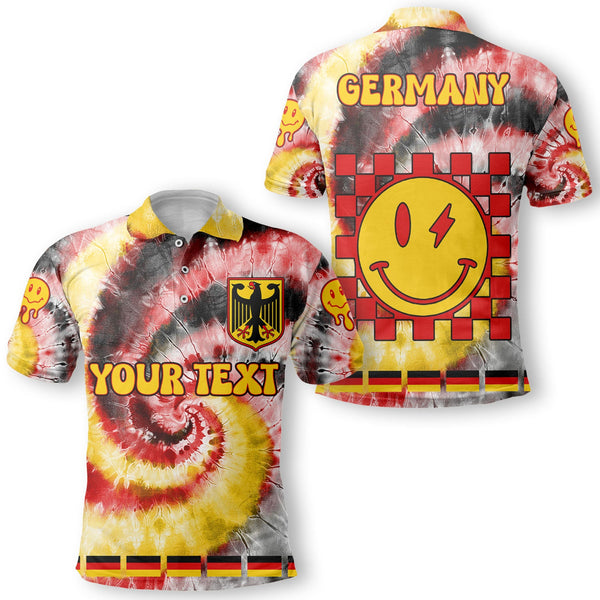 Germany Polo Shirt Custom Tie Dye Style 1