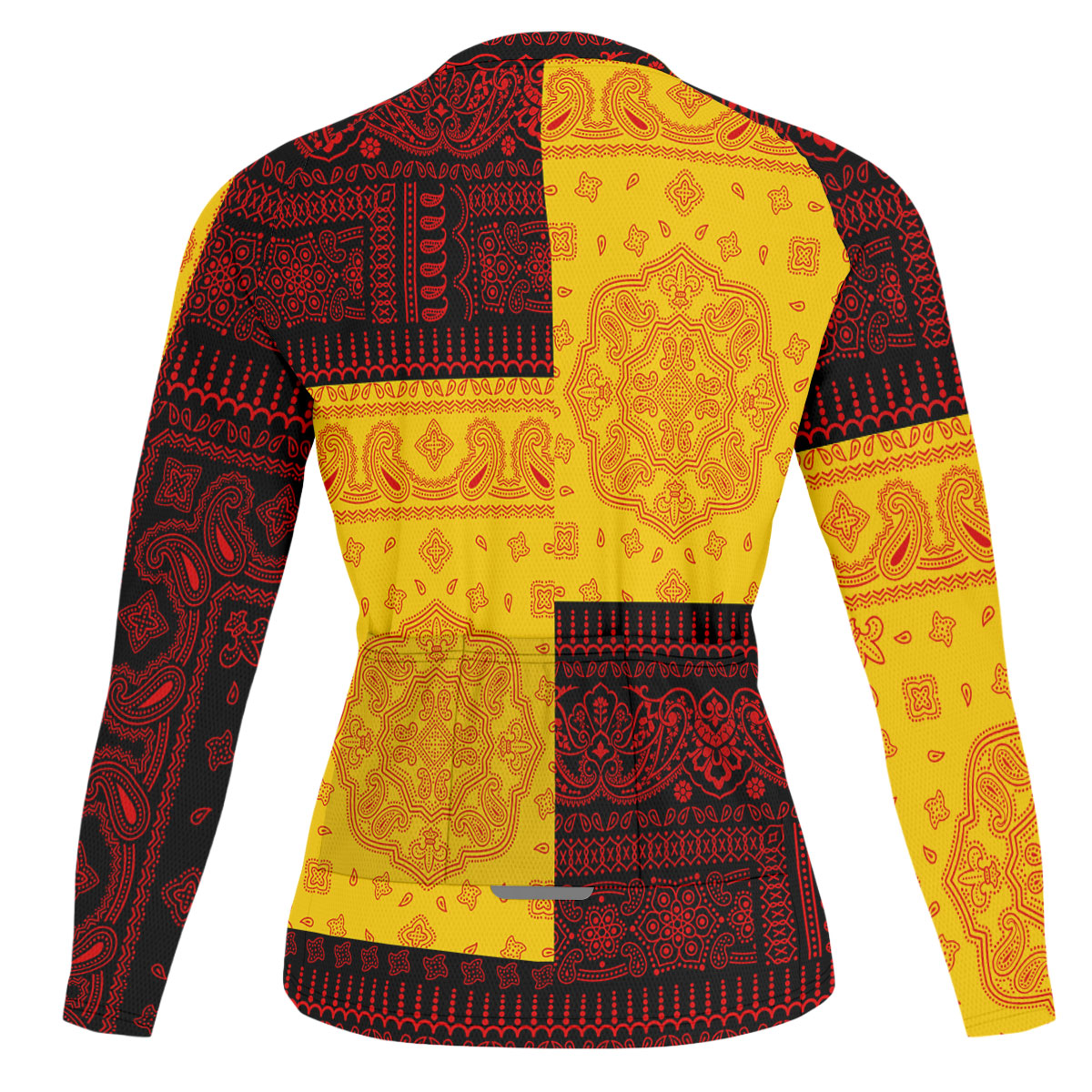 Germany Raglan Men Cycling Jersey Long Sleeve Flag And Paisley Basic Style 2