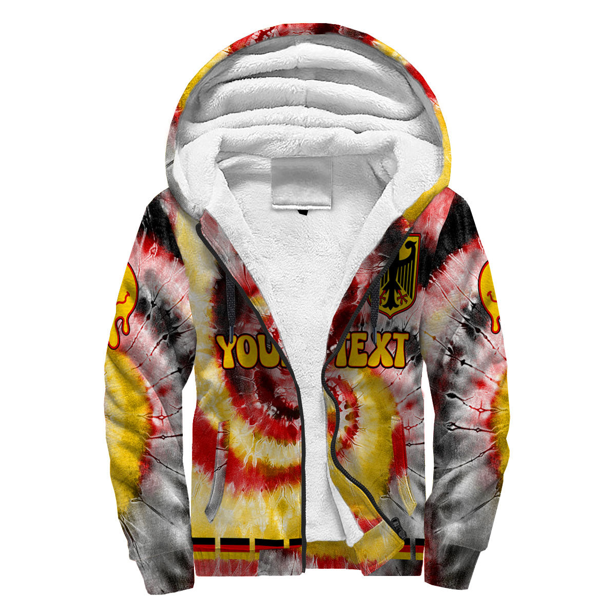 Germany Sherpa Hoodie Custom Tie Dye Style 3