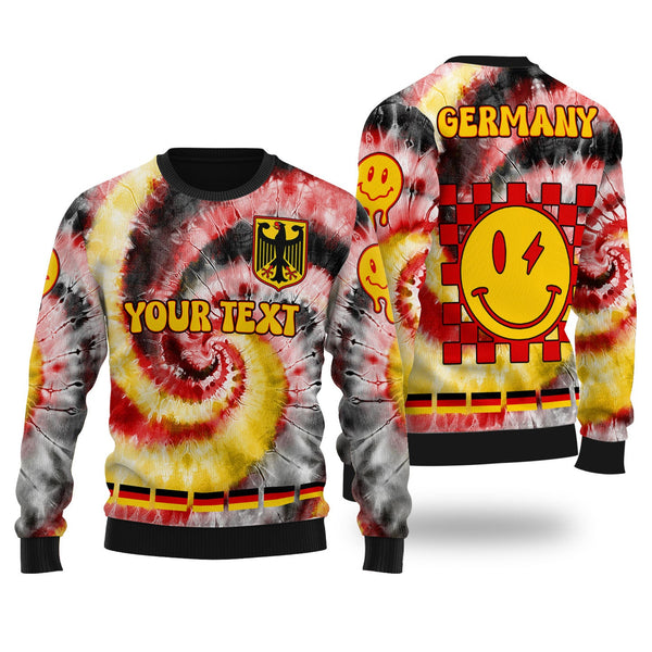 Germany Ugly Sweater Custom Tie Dye Style 1