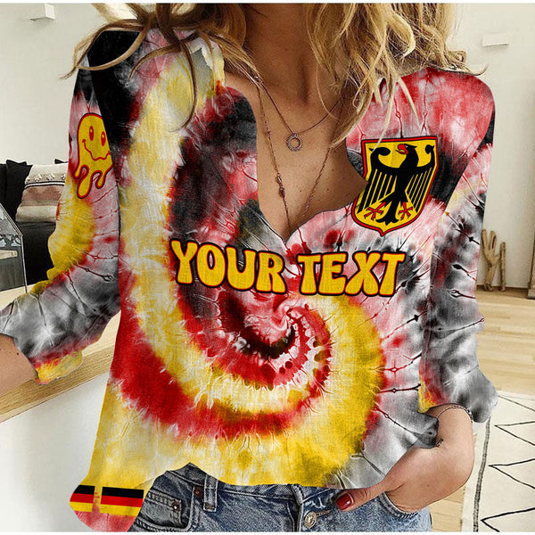 Germany Women Casual Shirt Custom Tie Dye Style 1