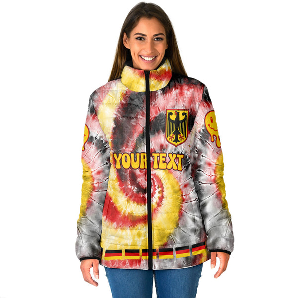 Germany Women Padded Jacket Custom Tie Dye Style 1