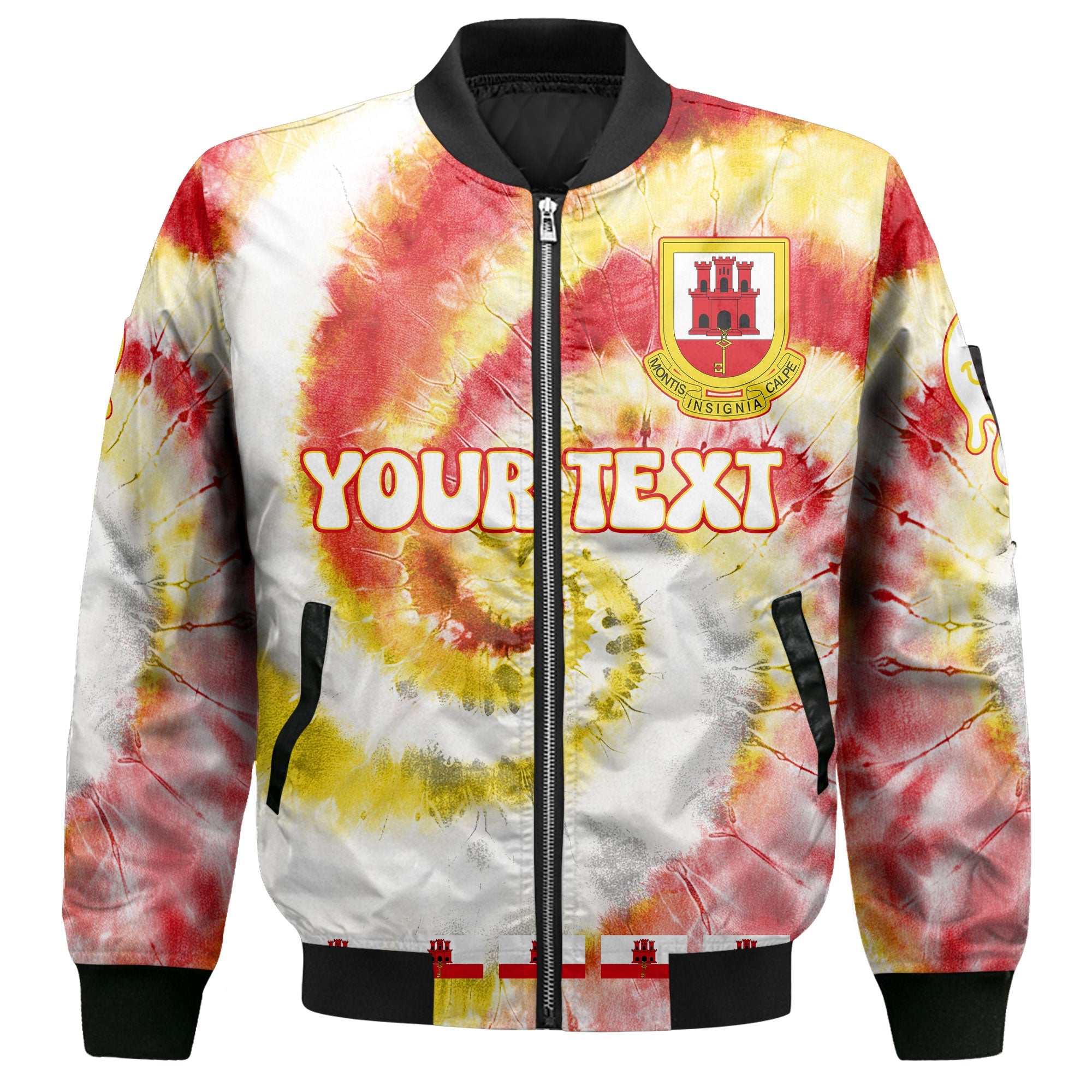 Gibraltar Bomber Jacket Custom Tie Dye Style 2