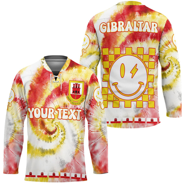 Gibraltar Hockey Jersey Custom Tie Dye Style 1