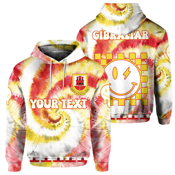 Gibraltar Hoodie Custom Tie Dye Style 1