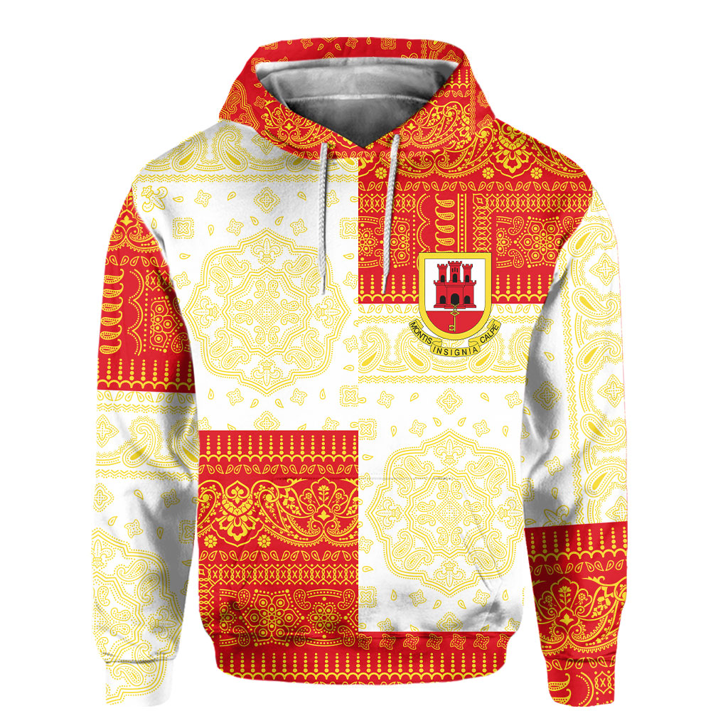 Gibraltar Hoodie Flag And Paisley Basic Style 2