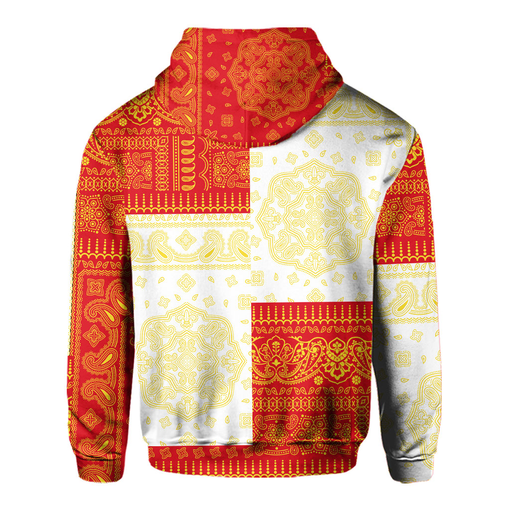 Gibraltar Hoodie Flag And Paisley Basic Style 3