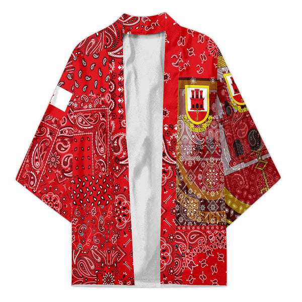 Gibraltar Kimono Paisley Flag And Skull Style 1