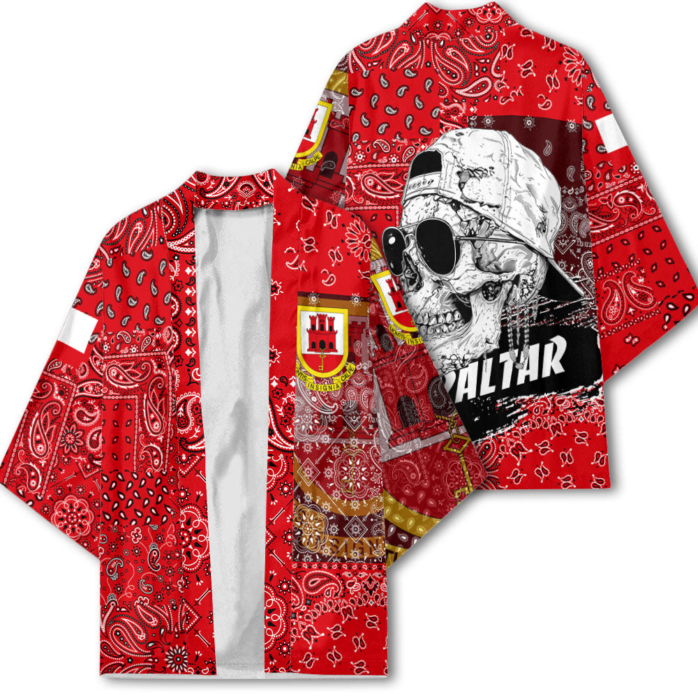 Gibraltar Kimono Paisley Flag And Skull Style 2