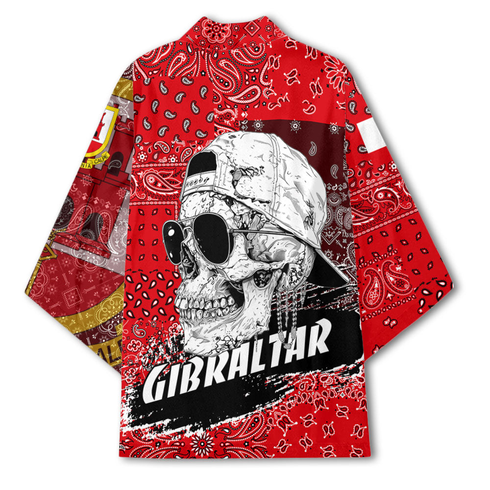 Gibraltar Kimono Paisley Flag And Skull Style 3