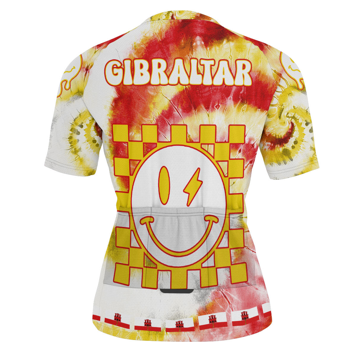 Gibraltar Men Cycling Jersey Custom Tie Dye Style 4