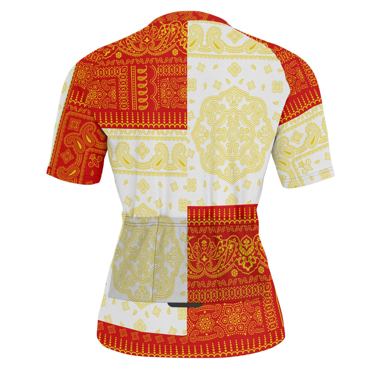 Gibraltar Men Cycling Jersey Flag And Paisley Basic Style 4