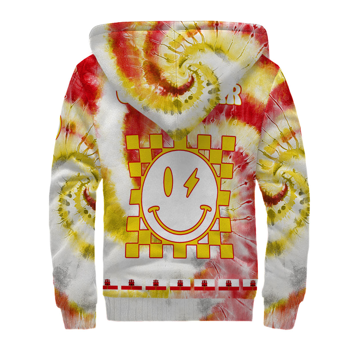 Gibraltar Sherpa Hoodie Custom Tie Dye Style 2