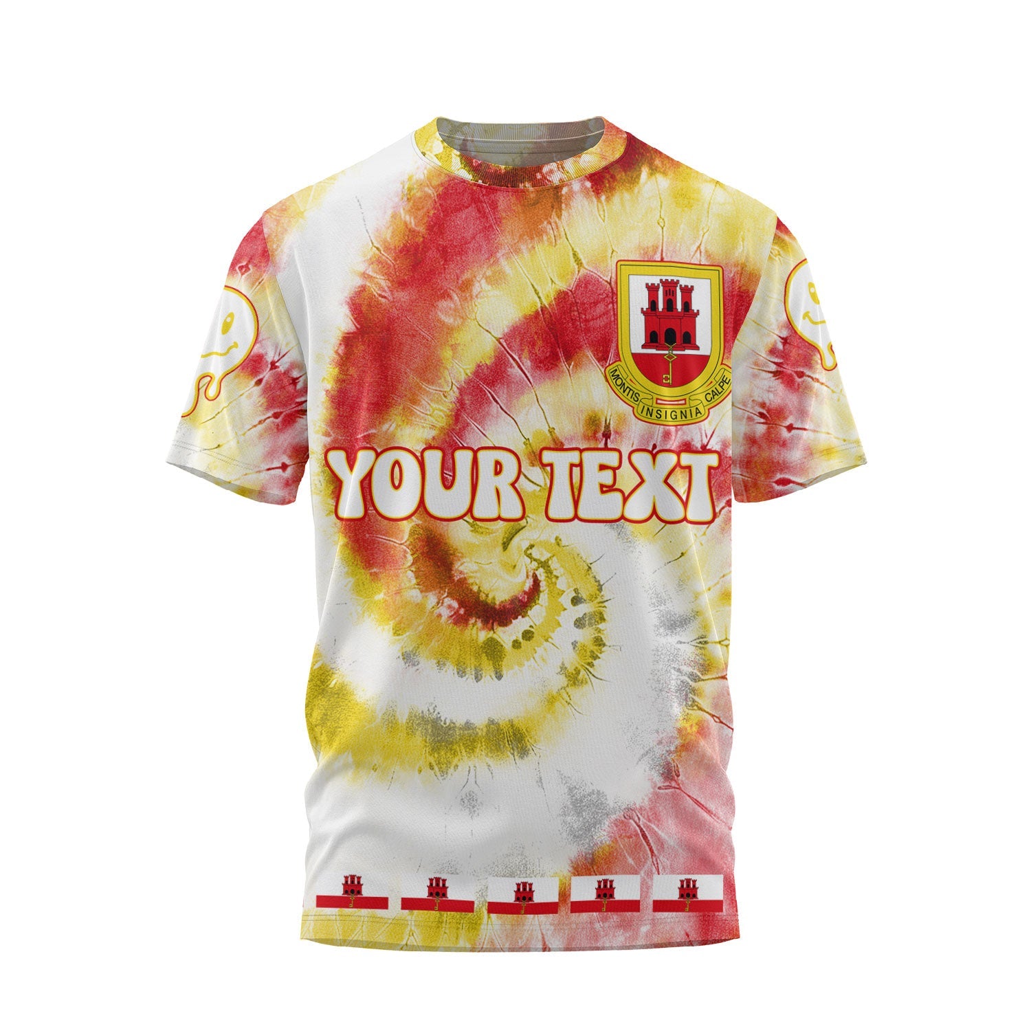 Gibraltar T Shirt Custom Tie Dye Style 1