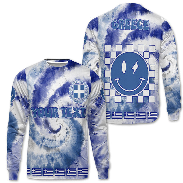 Greece Sweatshirt Custom Tie Dye Style 1