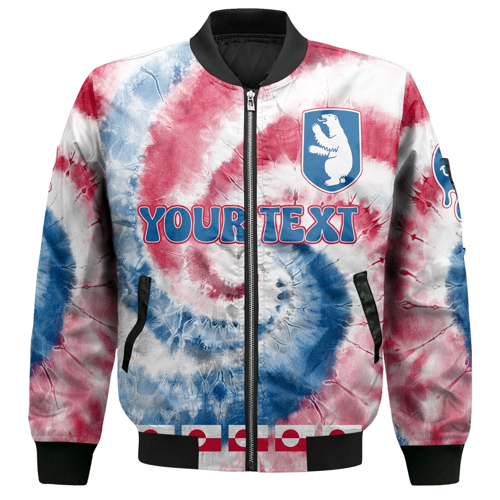 Greenland Bomber Jacket Custom Tie Dye Style 2