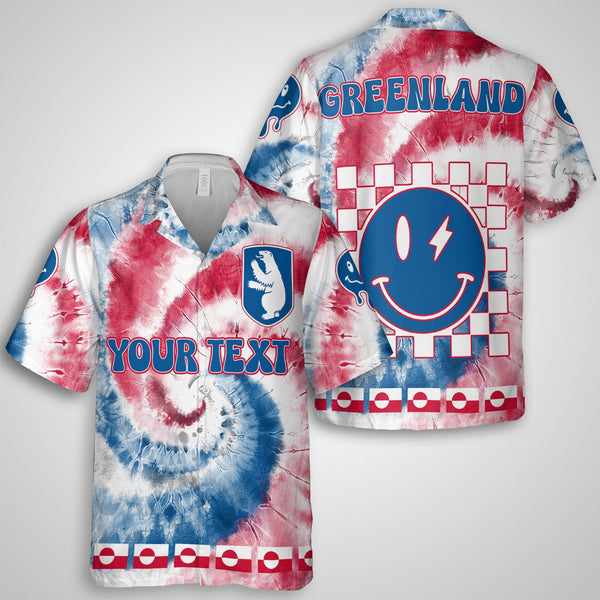 Greenland Hawaiian Shirt Custom Tie Dye Style 1