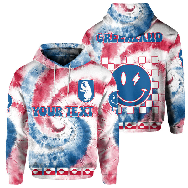 Greenland Hoodie Custom Tie Dye Style 1