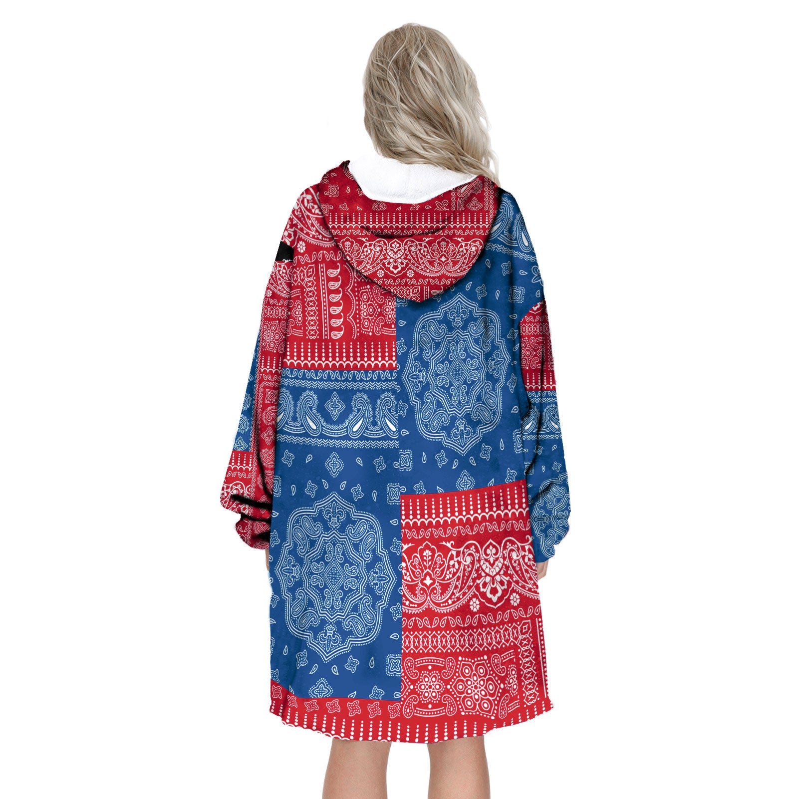 Greenland Hoodie Blanket Flag And Paisley Basic Style 3