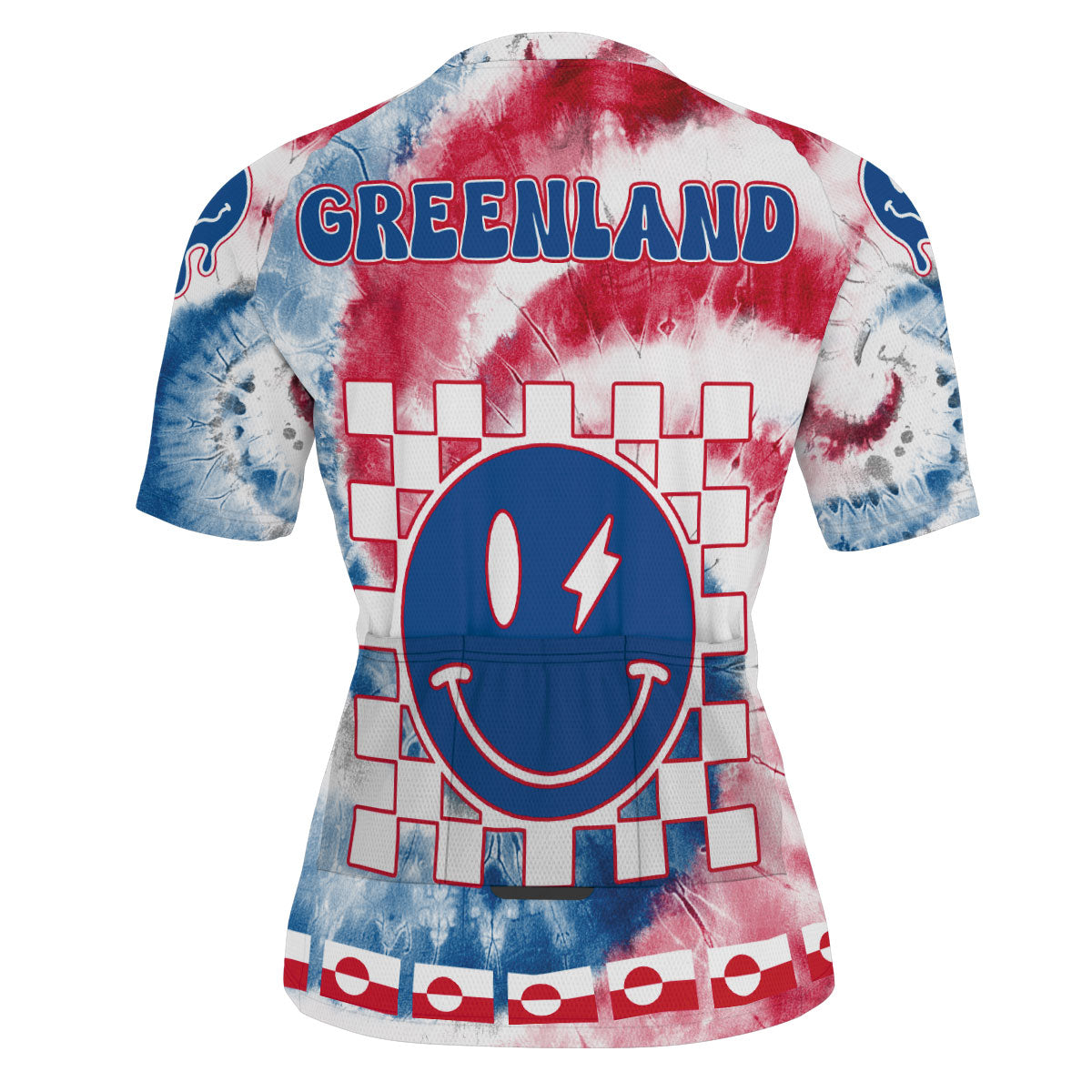 Greenland Men Cycling Jersey Custom Tie Dye Style 3