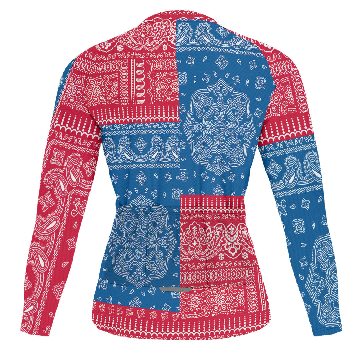 Greenland Raglan Men Cycling Jersey Long Sleeve Flag And Paisley Basic Style 2