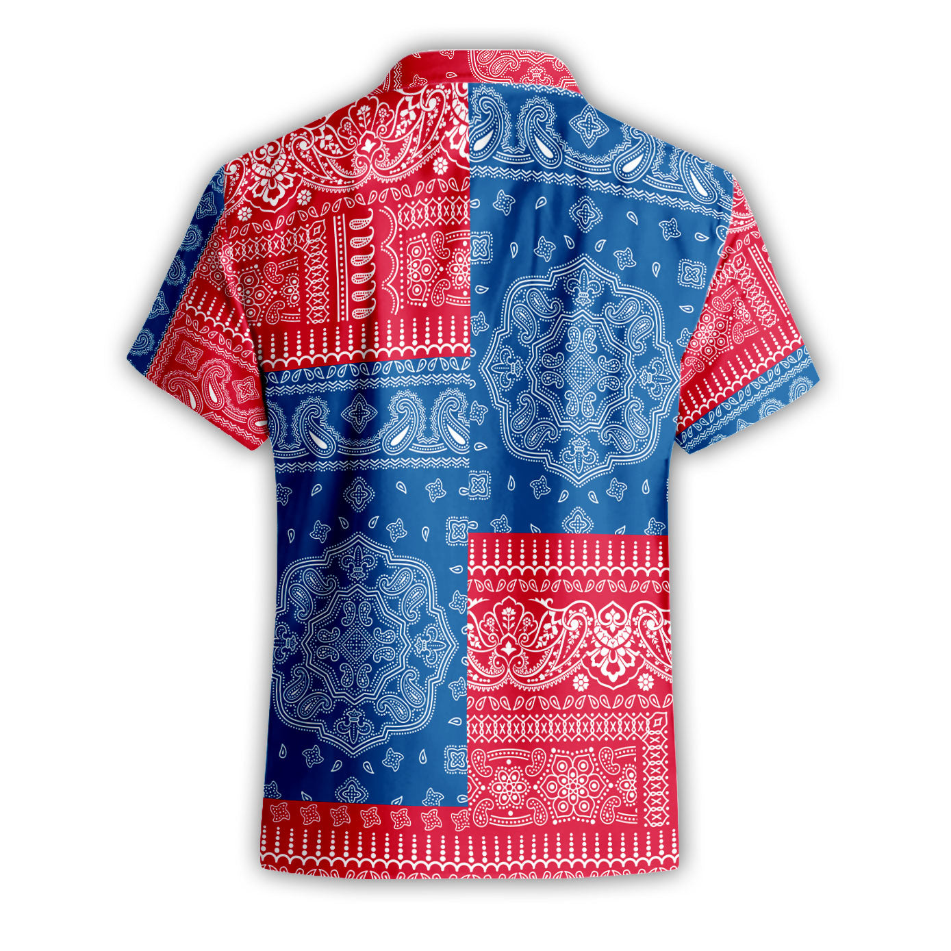 Greenland Short Sleeve Shirt Flag And Paisley Basic Style 3