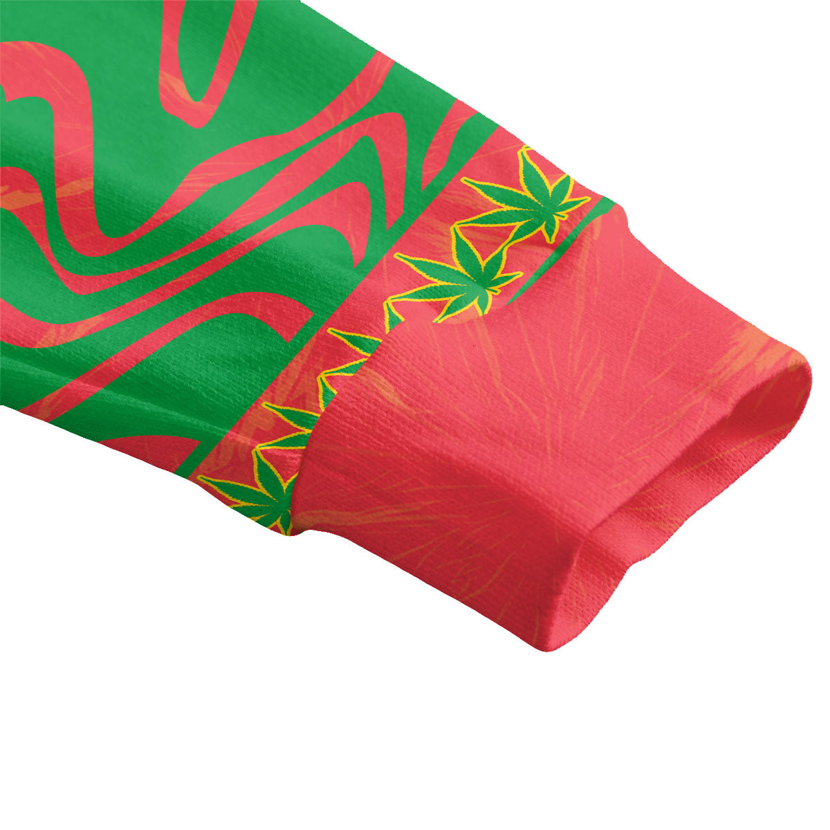 Grenada Fleece Cardigan Flag & Coat Of Arms Marijuanas Style