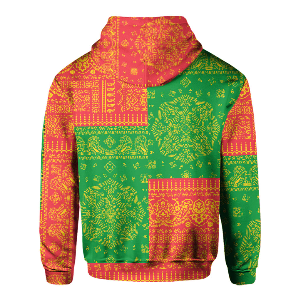 Grenada Hoodie Flag And Paisley Basic Style 3