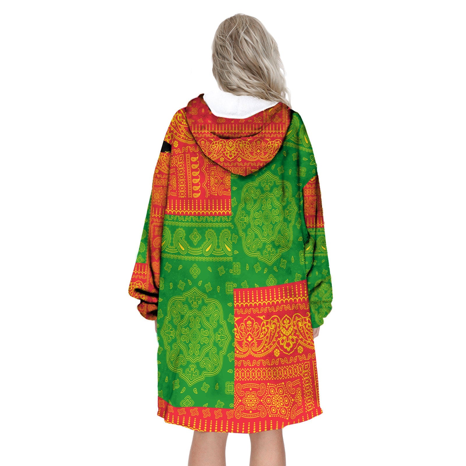 Grenada Hoodie Blanket Flag And Paisley Basic Style 3