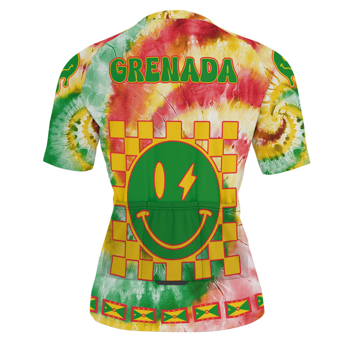 Grenada Men Cycling Jersey Custom Tie Dye Style 3