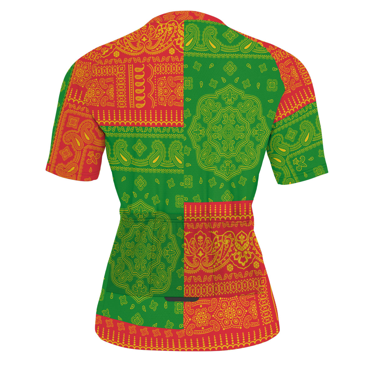 Grenada Men Cycling Jersey Flag And Paisley Basic Style 3