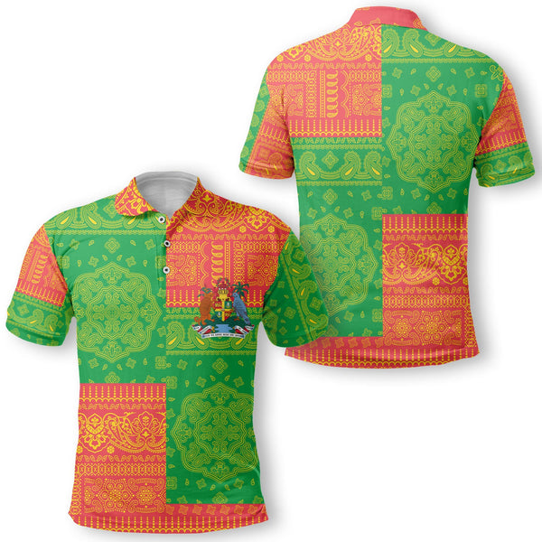 Grenada Polo Shirt Flag And Paisley Basic Style 1