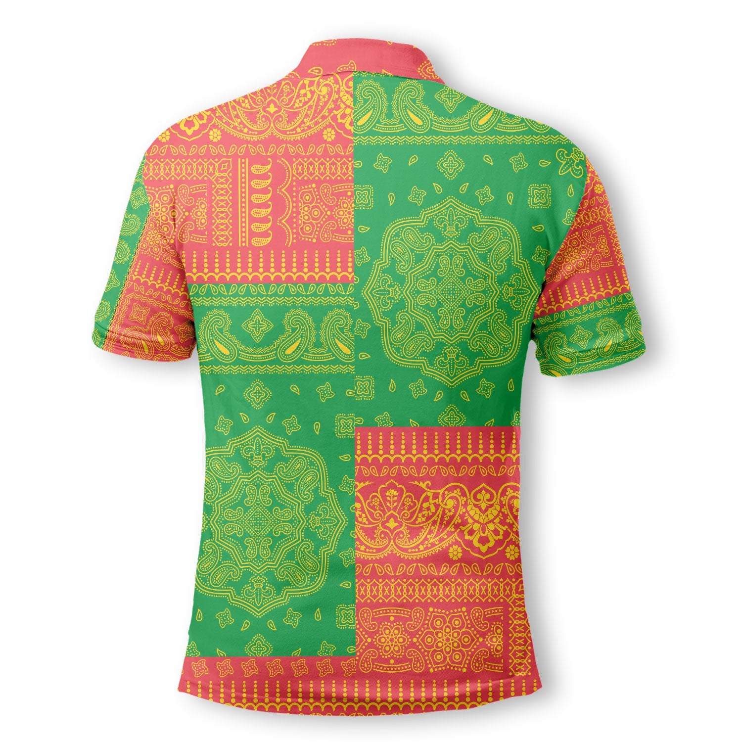 Grenada Polo Shirt Flag And Paisley Basic Style 3