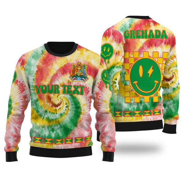 Grenada Ugly Sweater Custom Tie Dye Style 1