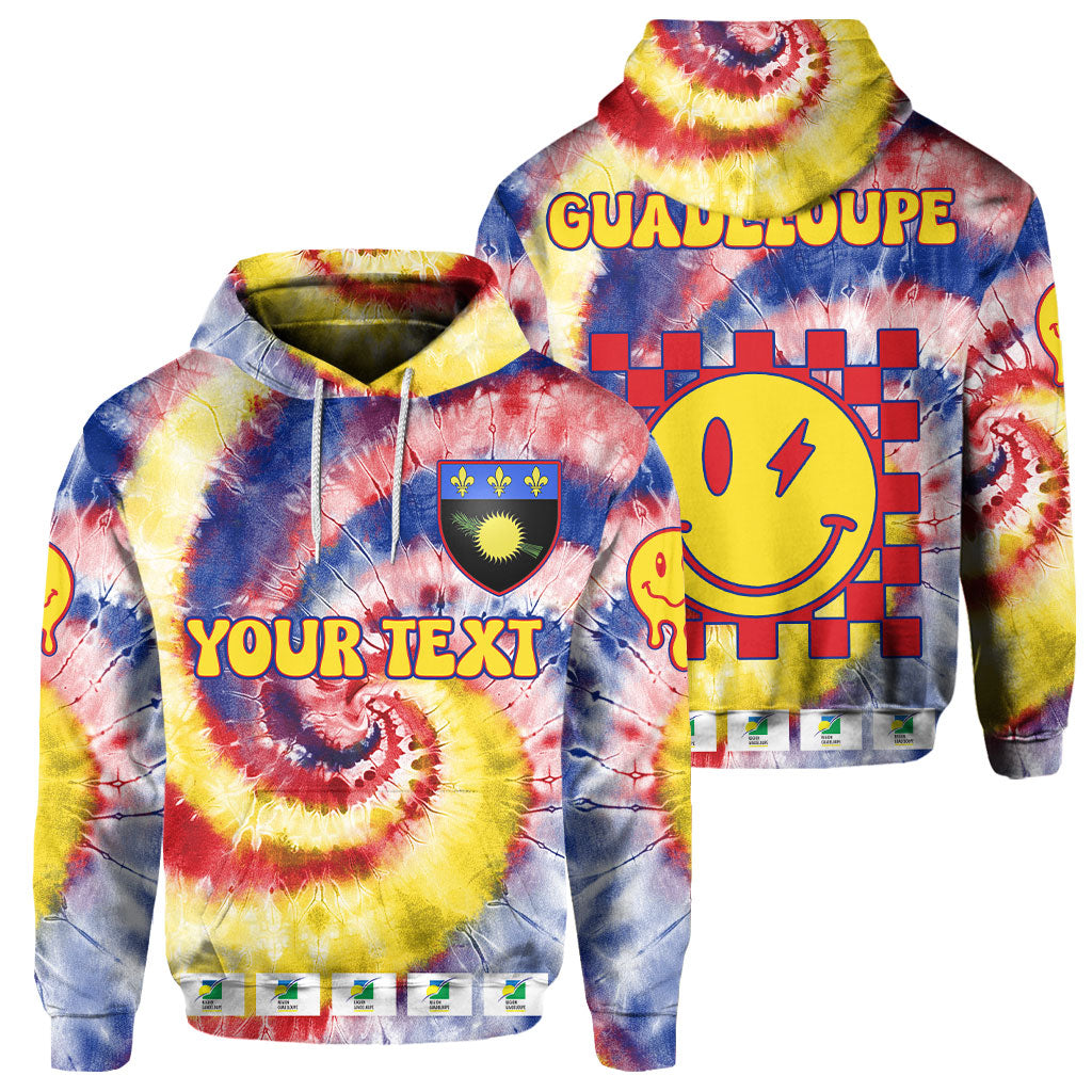 Guadeloupe Hoodie Custom Tie Dye Style 1