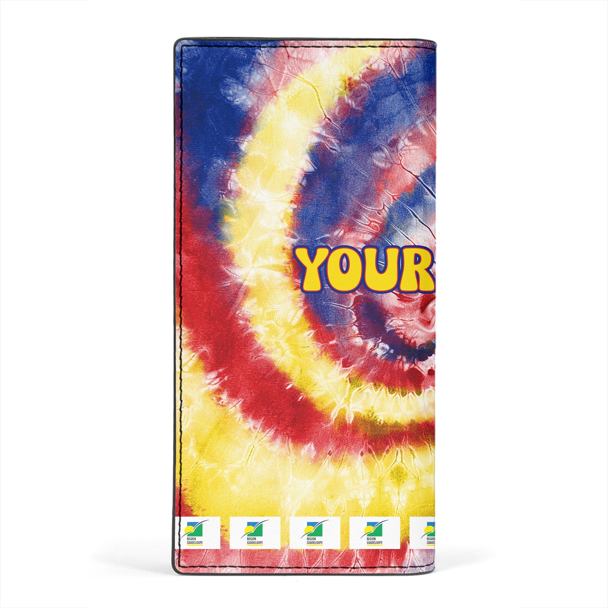 Guadeloupe Leather Wallet Custom Tie Dye Style 2