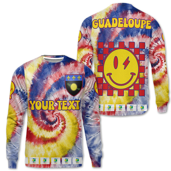 Guadeloupe Sweatshirt Custom Tie Dye Style 1