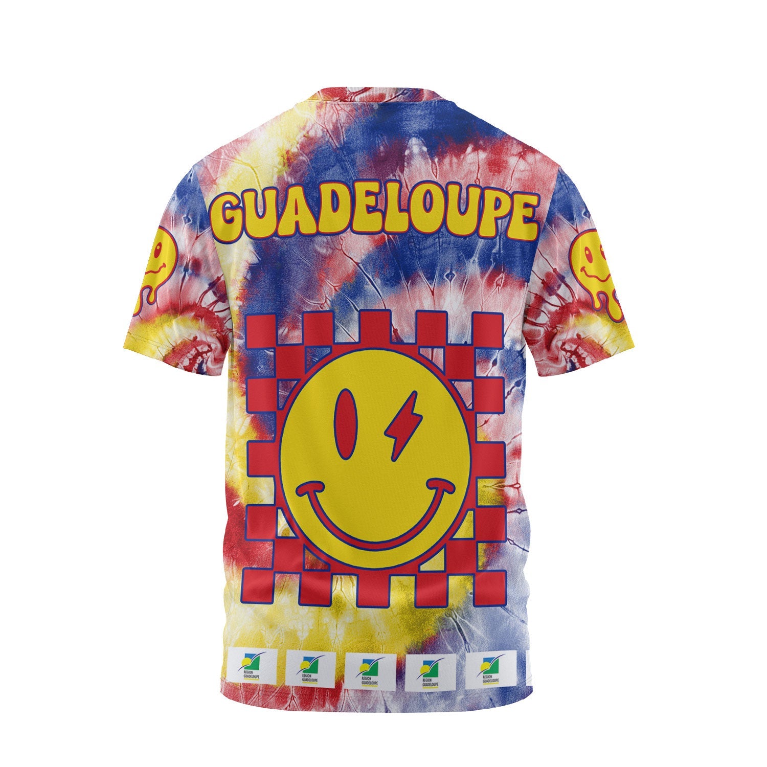 Guadeloupe T Shirt Custom Tie Dye Style 2