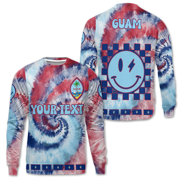 Guam Sweatshirt Custom Tie Dye Style 1