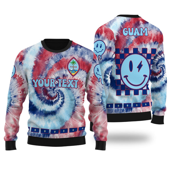 Guam Ugly Sweater Custom Tie Dye Style 1