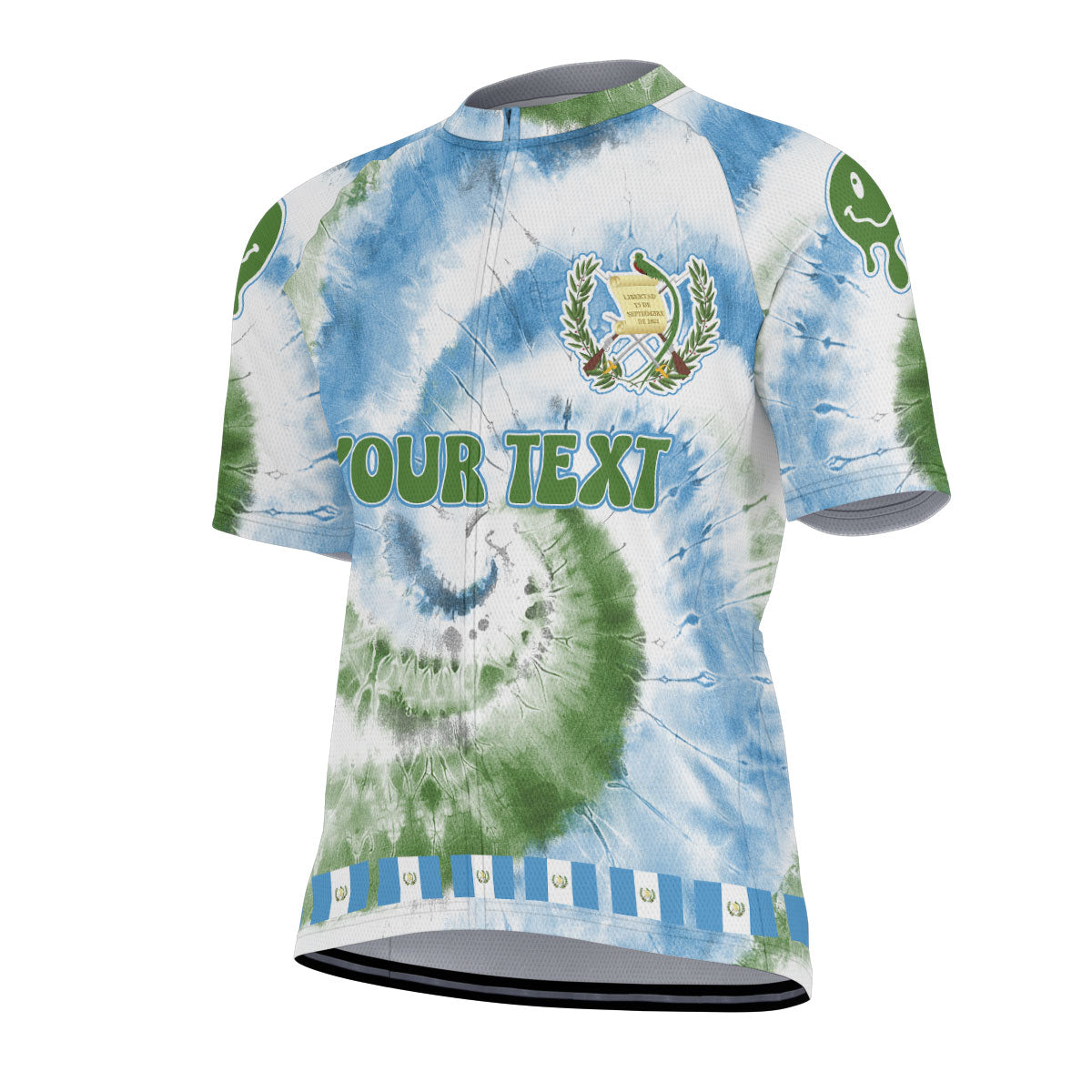 Guatemala Men Cycling Jersey Custom Tie Dye Style 2