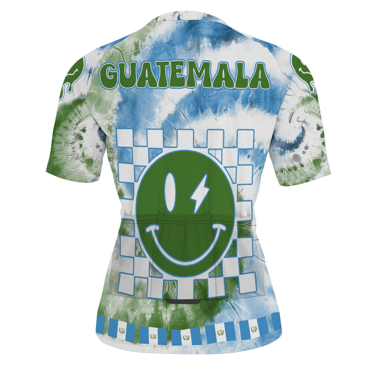 Guatemala Men Cycling Jersey Custom Tie Dye Style 3