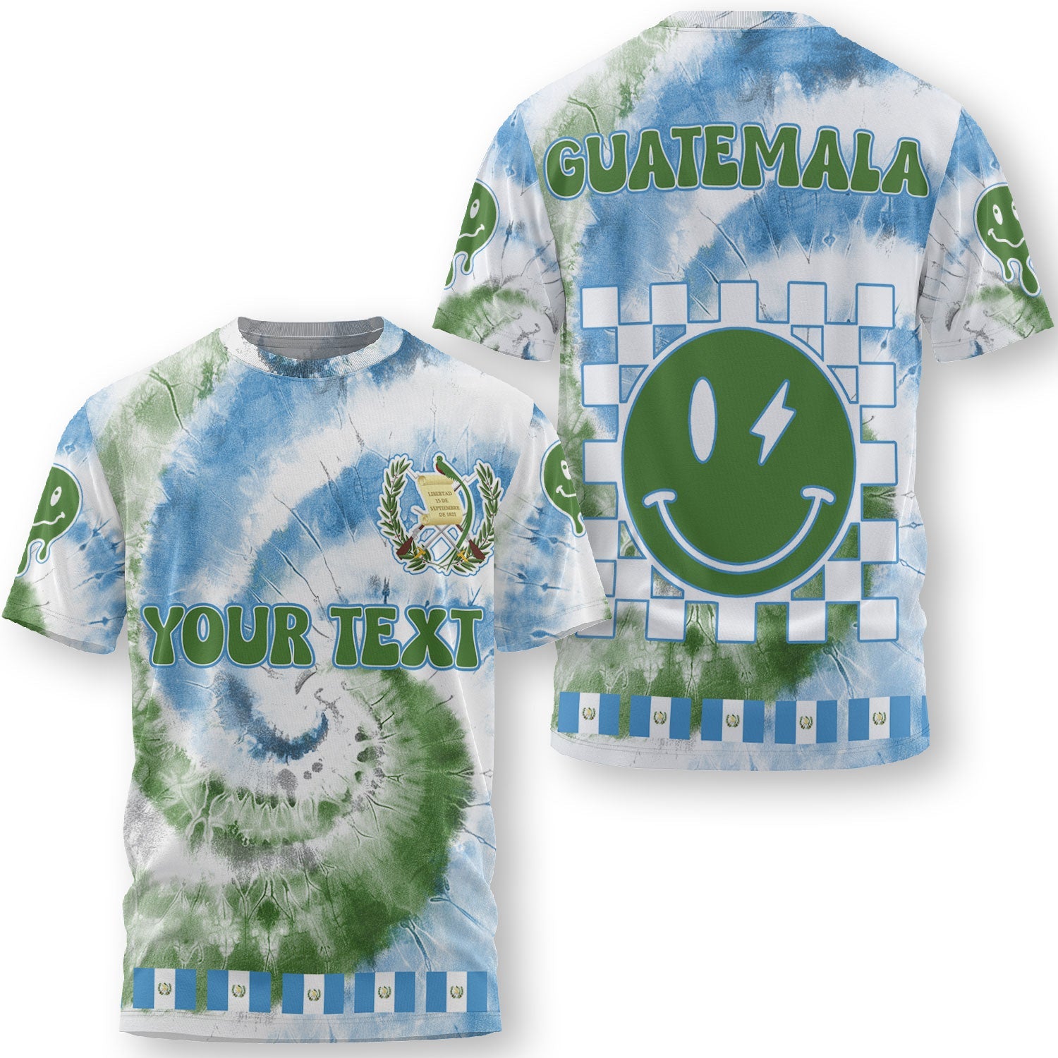 Guatemala T Shirt Custom Tie Dye Style 3