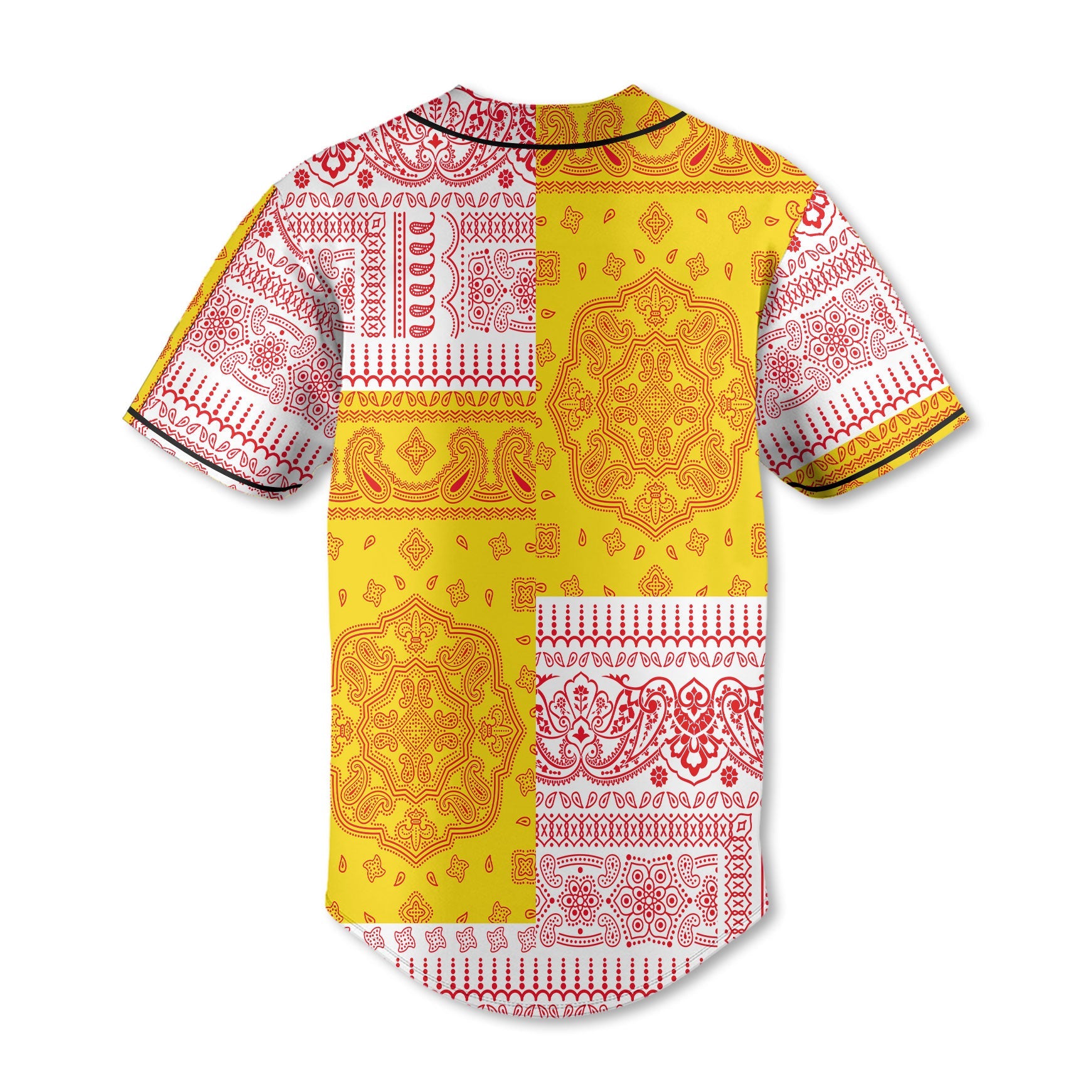 Guernsey Baseball Jersey Flag And Paisley Basic Style 3