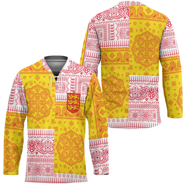 Guernsey Hockey Jersey Flag And Paisley Basic Style 1