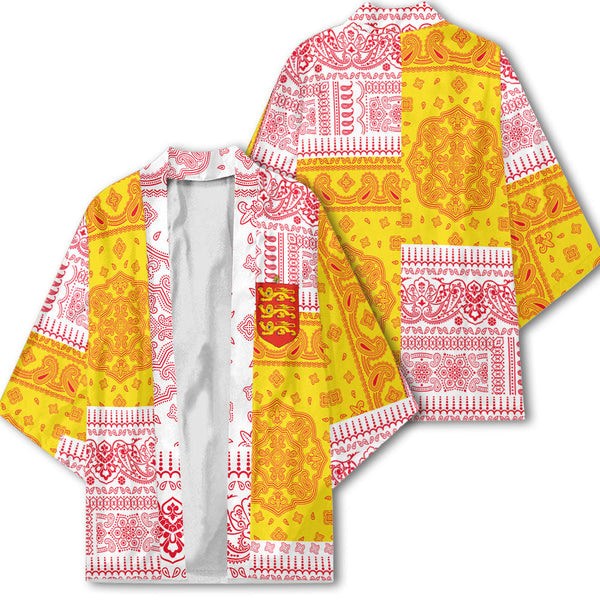 Guernsey Kimono Flag And Paisley Basic Style 1