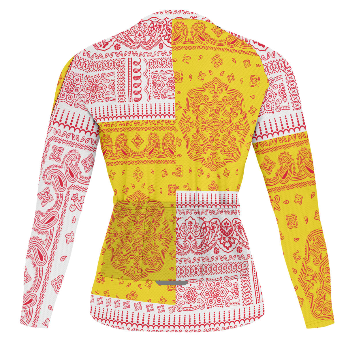 Guernsey Raglan Men Cycling Jersey Long Sleeve Flag And Paisley Basic Style 2