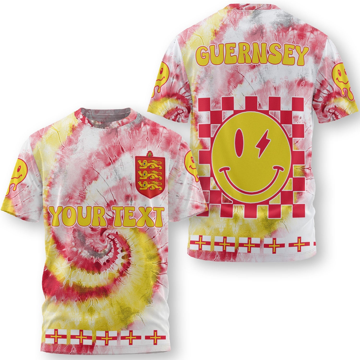 Guernsey T Shirt Custom Tie Dye Style 3